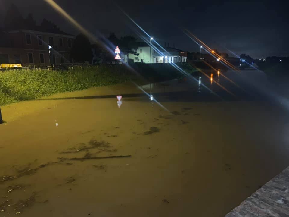 Alta padovana: la piena del Muson fa paura ma passa senza danni