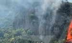 Fiamme nei boschi di Rocca Pendice: bruciano i colli Euganei