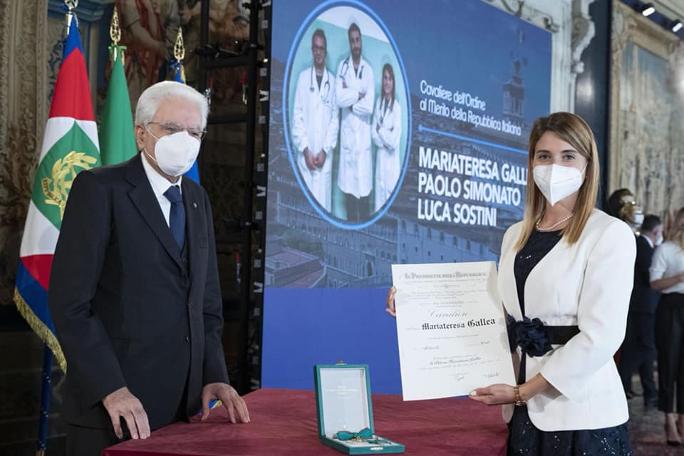 Mariateresa Gallea, medico in “trincea” a Vo’ ora è Cavaliere della Repubblica