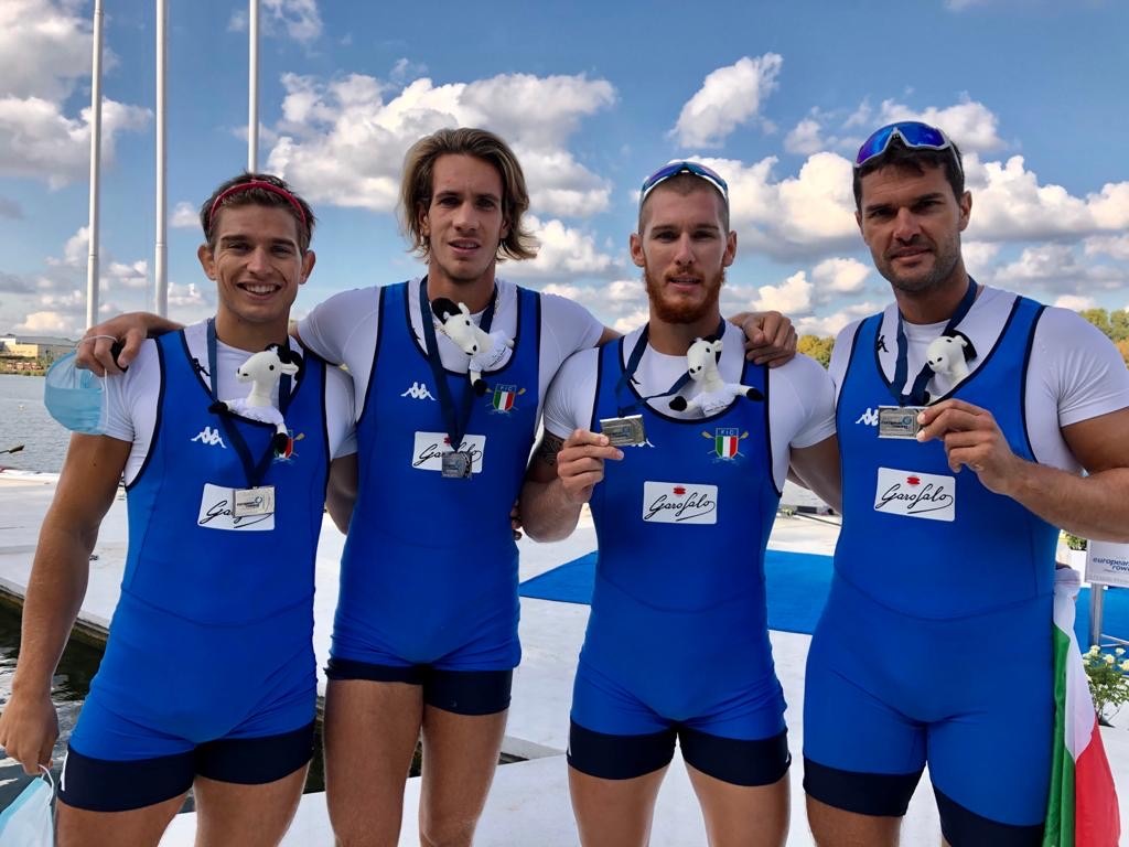 Canotaggio, Luca Chiumento medaglia d’argento ai Campionati Europei assoluti in 4 di coppia