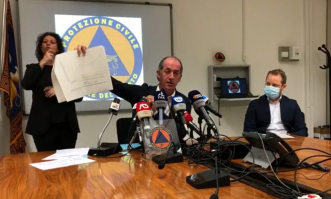 Zaia: “Il 96% dei positivi è asintomatico, nessuna emergenza sanitaria negli ospedali”