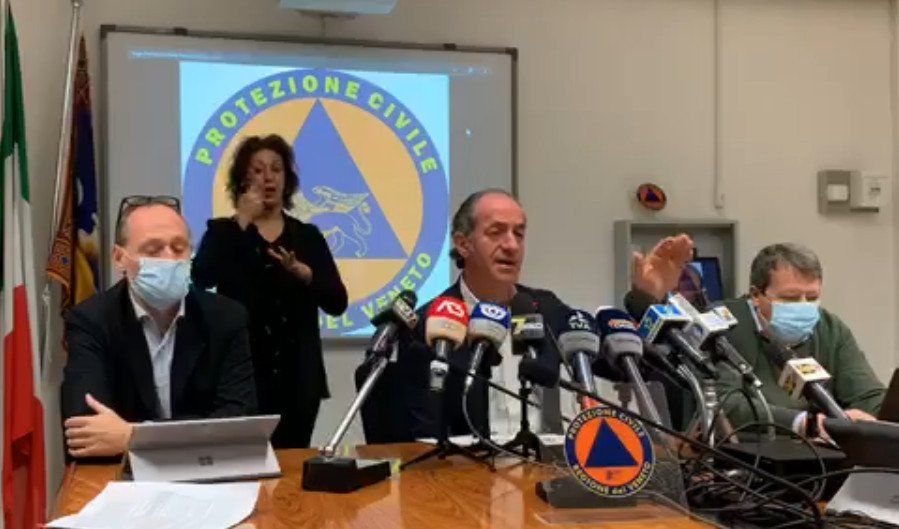 Piano di Sanità Pubblica in 5 fasi, Zaia: “Dobbiamo evitare la paralisi degli ospedali”