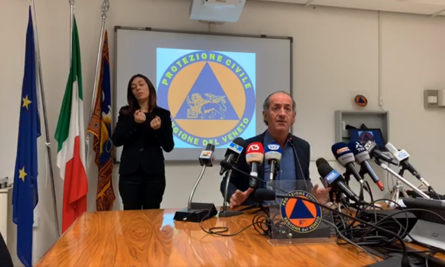 Zaia critico sul nuovo Dpcm: “Serve maggiore sostegno economico alle attività colpite dalle restrizioni”