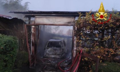 Incendio a Terrassa Padovana: distrutta un'automobile in un ricovero attrezzi - Gallery