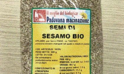 Richiamo alimentare: ossido di etilene (cancerogeno) nei semi di sesamo bio