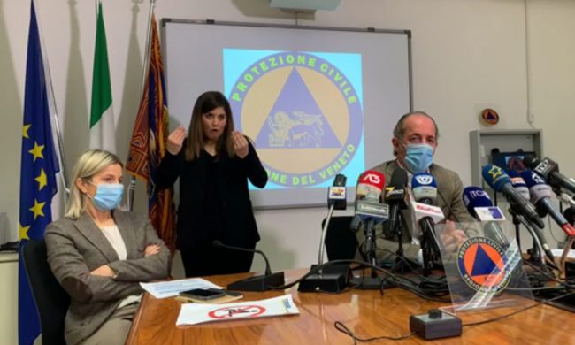 Covid, Zaia: “Rt diminuito, per noi restiamo zona gialla | +3468 positivi | Dati 20 novembre 2020