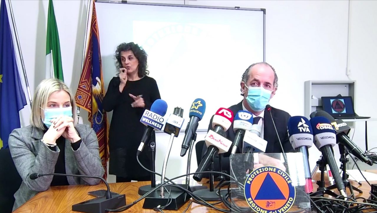 Zaia: “Tar non ha sospeso ordinanza scuola. Dati Covid incoraggianti” |+1.003 positivi| Dati 21 gennaio 2021
