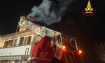 Le foto dell'incendio di una canna fumaria a Casalserugo: i pompieri scongiurano il peggio