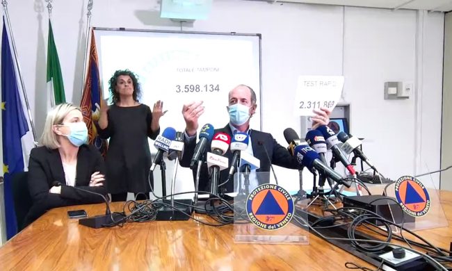 Covid, Zaia: “La curva sta finalmente scendendo” | + 957 positivi | Dati 19 gennaio 2021