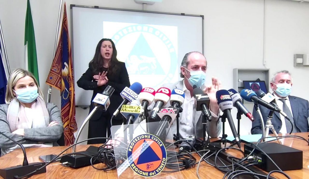Zaia furioso: “Piste da sci chiuse, ristori? Bisogna pagare i danni” | + 241 positivi Covid | Dati 15 febbraio 2021