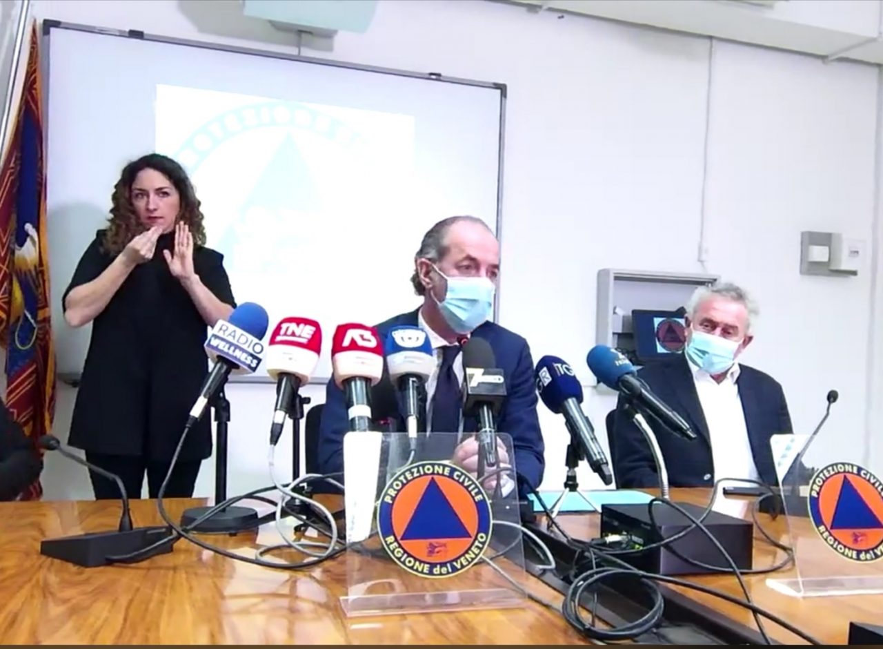 Covid, Zaia: “2mila pazienti in meno in ospedale rispetto a gennaio” | +492 positivi | Dati 17 febbraio 2021