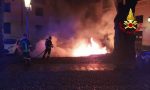 Fiamme nella notte a Padova: bruciati 20 cassonetti della raccolta differenziata