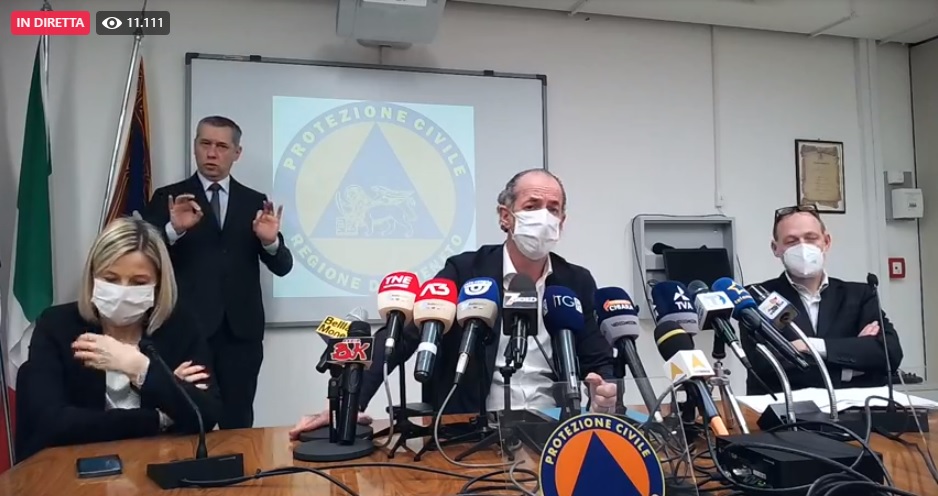 Covid, Zaia: “Vaccineremo di notte e anche a Pasqua e Pasquetta” | +1130 positivi | Dati 30 marzo 2021