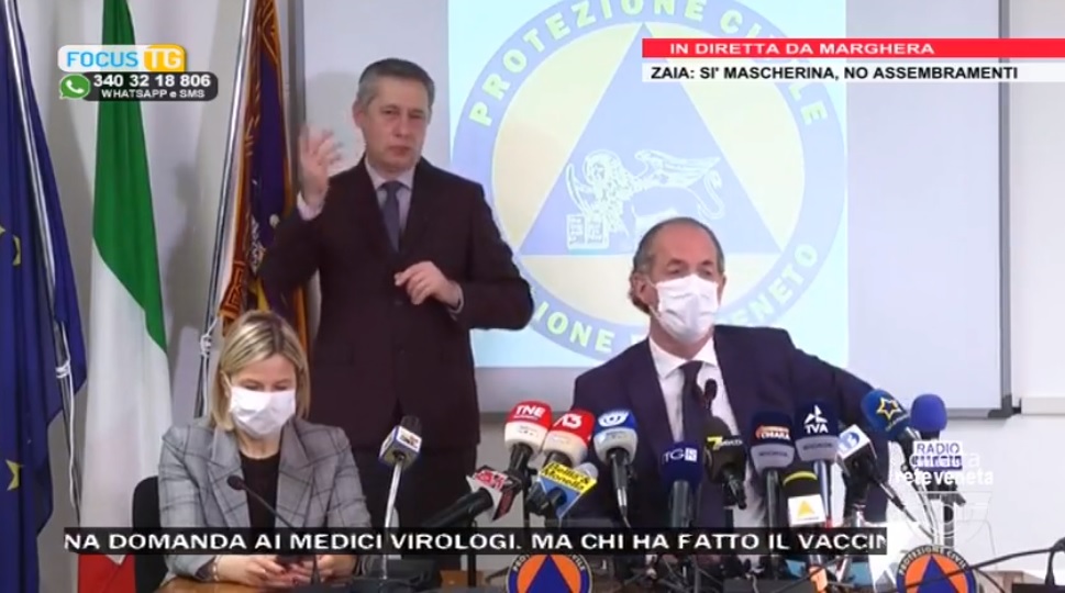 Covid, Zaia: “Zona arancione? Siamo sul limite” | +1861 positivi | Dati 25 marzo 2021