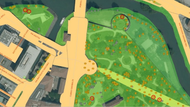 Giardini dell’Arena, dieci alberi a rischio crollo saranno tagliati e sostituiti