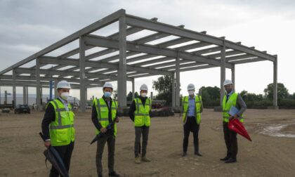 Le foto del sopralluogo al cantiere del VGP Park Padova