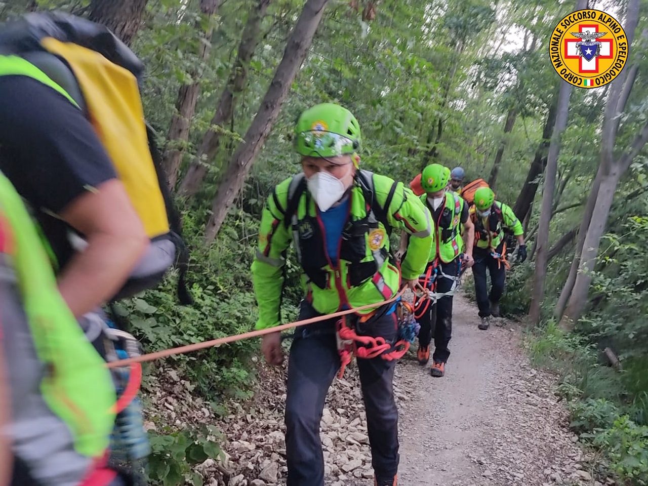 Ciclista cade lungo la pista di downhill sul Monte Gallo e si ferisce