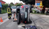 Auto rovesciata sul ponte Limena a Vigodarzere: un ferito