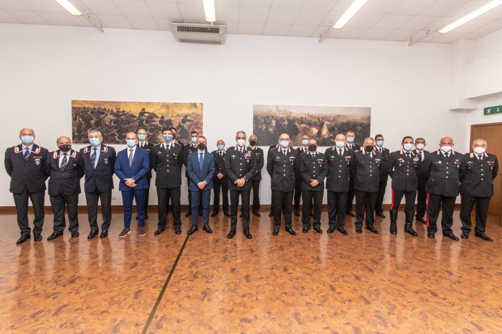 Il generale Spina fa visita ai carabinieri di Padova