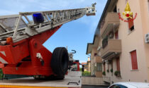 Paura a Cadoneghe, le foto dell'incendio divampato in una palazzina