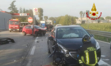 Strada del Santo, incidente tra due auto: feriti un bambino e la sua mamma