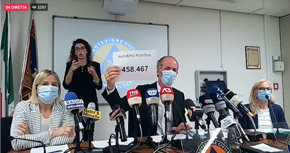 Covid, Zaia: “Anticorpi monoclonali, l’89% dei pazienti trattati ha evitato il ricovero” | +274 positivi | Dati 6 settembre 2021