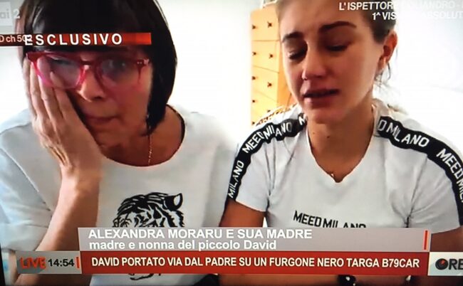 Il disperato appello di mamma Alexandra in tv: "Aiutatemi a ritrovare il mio David"