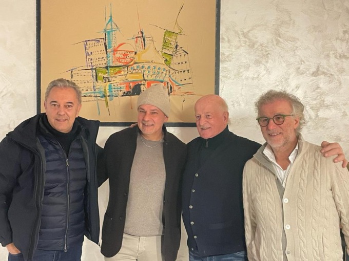 Roberto Baggio in visita al Mercato Agro Alimentare