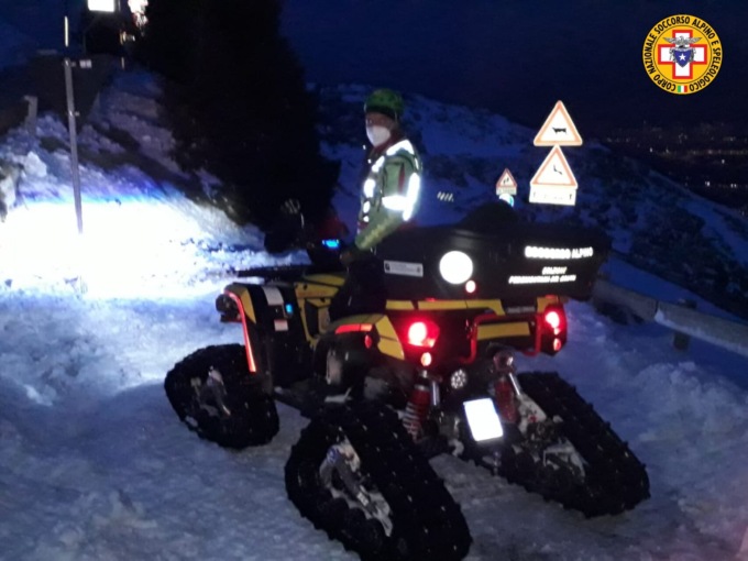 Monte Grappa, coppia di Monselice bloccata con l’auto sulla neve: salvati dal Soccorso alpino
