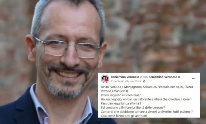 Consigliere comunale padovano propone su Facebook l’aperitivo anti-Green Pass