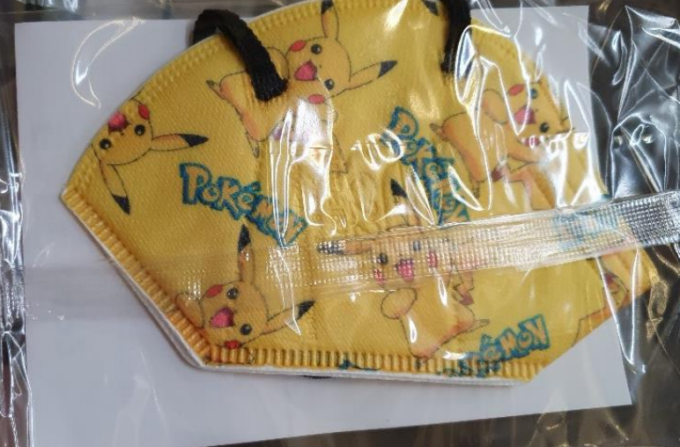 Mascherine di Pikachu: sequestrate per contraffazione