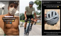 Spavento per il triatleta Alessandro Fabian, in bici a 40 km/h contro un'auto: "Il casco mi ha salvato la vita"