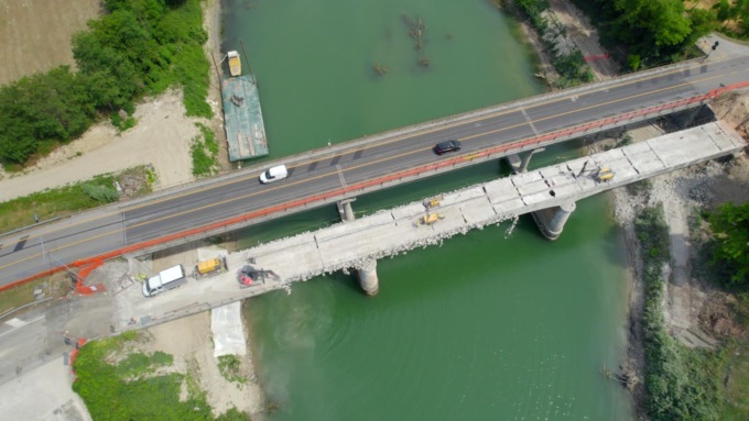 Tra poco verrà fatto brillare il ponte sul Brenta lungo la SP47 tra Curtarolo e Piazzola