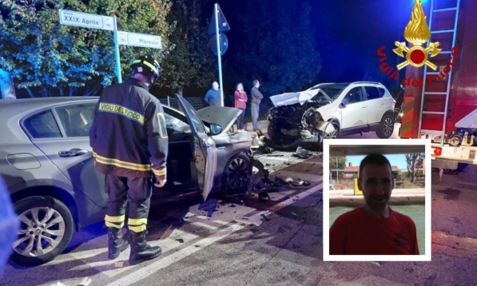 Frontale San Giorgio in Bosco, Alessandro ha invaso la corsia opposta ed è morto sul colpo nello schianto