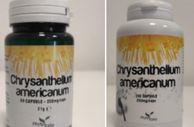Integratore alimentare contaminato: Chrysanthellum americanum richiamato per rischio chimico