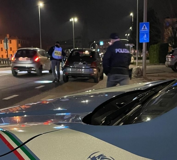 Sicurezza a Vigonza e frazioni, serata di controlli della Polizia: identificate 85 persone