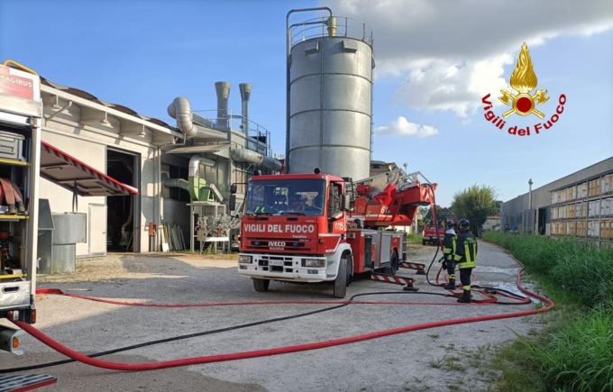 Cittadella, principio d’incendio all’impianto di aspirazione polveri di legno del mobilificio