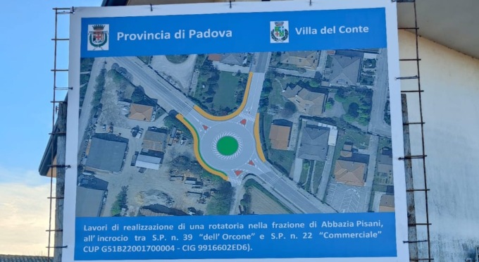 400mila euro per la nuova rotatoria alle porte di Abbazia Pisani