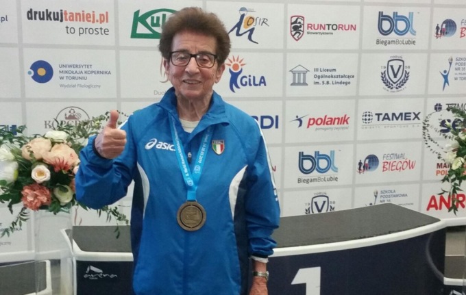 La padovana Emma Maria Mazzenga è la 90enne più veloce al mondo