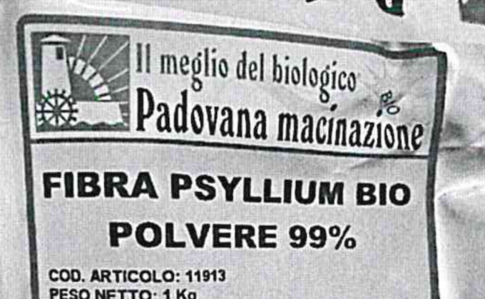 Allergeni non dichiarati nella fibra di Psyllium prodotta in provincia di Padova