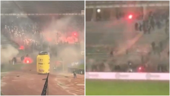 Invasione di ultras del Catania allo stadio Euganeo: otto arresti e otto agenti feriti 