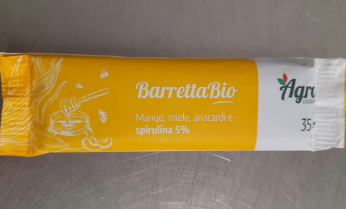 Allergeni non dichiarati in barrette bio prodotte in provincia di Padova