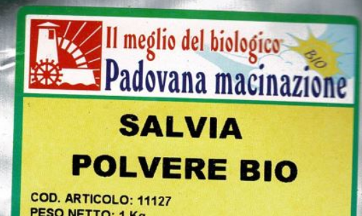 Glutine non dichiarato sull’etichetta, richiamata la Salvia Polvere Bio prodotta nel Padovano