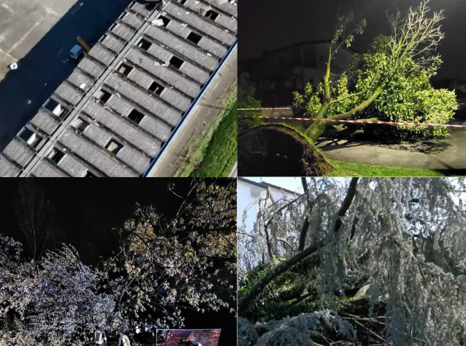 Tromba d’aria a Fontaniva e Carmignano di Brenta: tetti scoperchiati e alberi abbattuti, chiesto lo stato d’emergenza