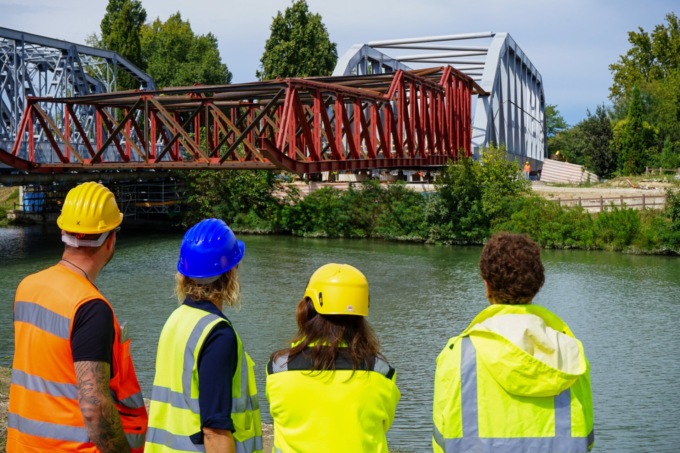 Al via le operazioni di varo del ponte di Voltabarozzo per il tram a Padova