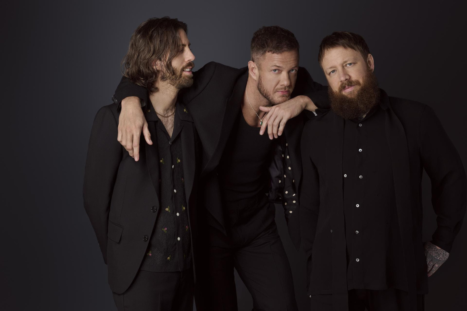 Imagine Dragons band portrait, grooming by Sunnie Brook