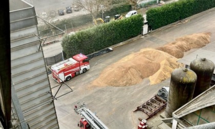 Incendio al consorzio agrario di Conselve, a fuoco un essicatoio