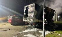 Furgone in fiamme al distributore Q8 di Conselve: danneggiata un'auto