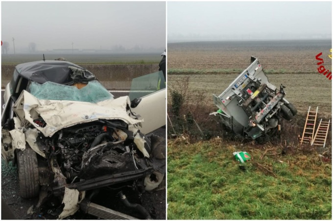 Doppio incidente sulla A13 tra Monselice e Boara Pisani: un morto e cinque feriti