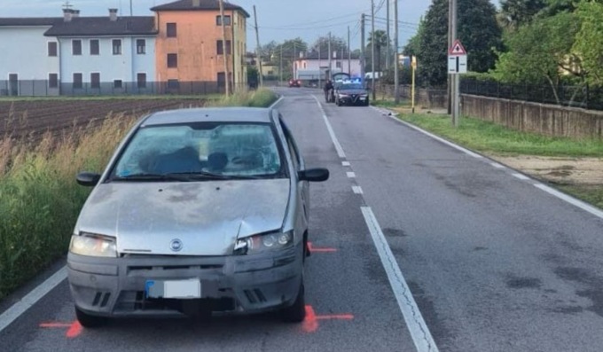 21enne travolto da un’auto a Fontaniva, è grave in ospedale